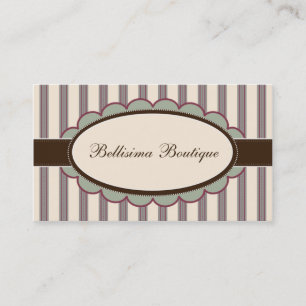 Chic Boutique Designer Business Cards: lavender Card