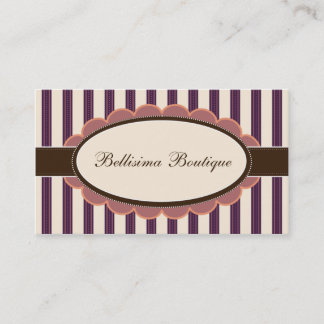 Chic Boutique Designer Business Cards: purple Card