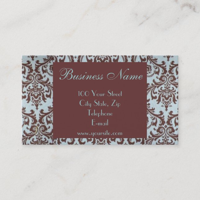 Chic Boutique Fabric Business Card 2 (Front)