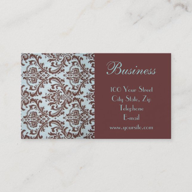 Chic Boutique Fabric Business Card 3 (Front)