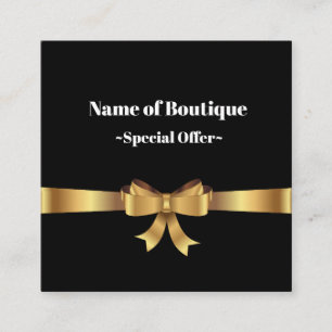 Chic Boutique Gold Bow Ribbon Discount Coupon