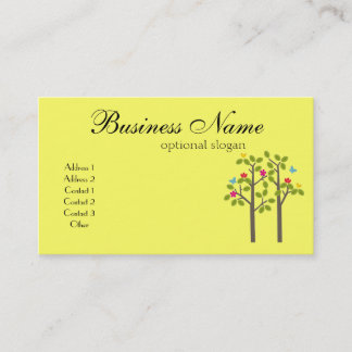 Chic Boutique Yellow Business Card