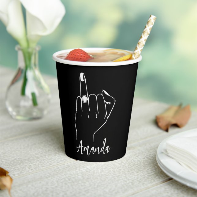 Chic Bridal | Bachelorette Party Ring Paper  Cups (Insitu)