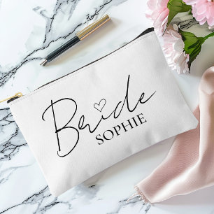 Chic Bridal Prep Pouch   Personalised with Name