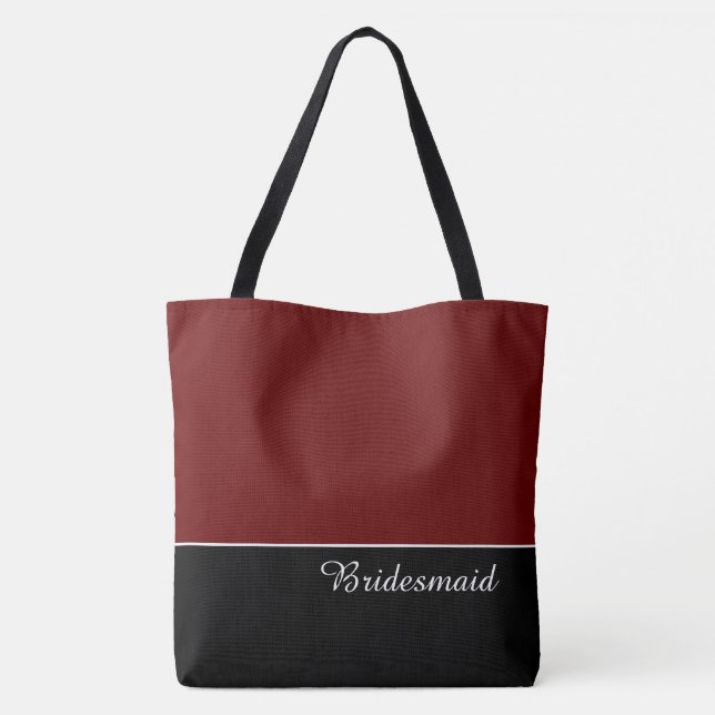 Chic Bridesmaid Tote Bag (Back)
