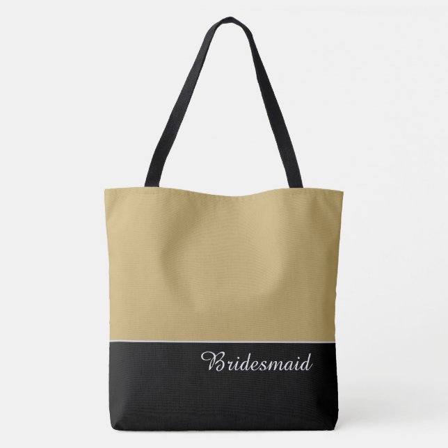 Chic Bridesmaid Tote Bag (Back)