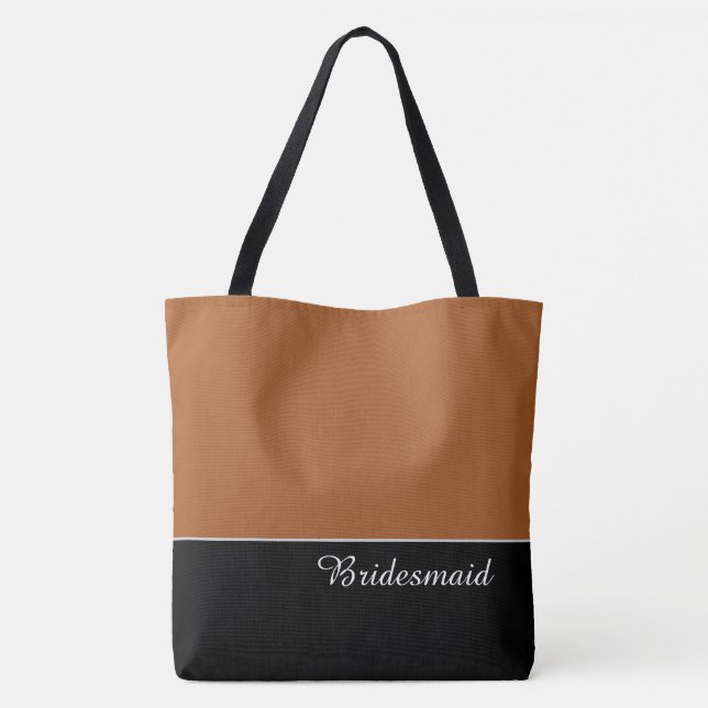 Chic Bridesmaid Tote Bag (Back)