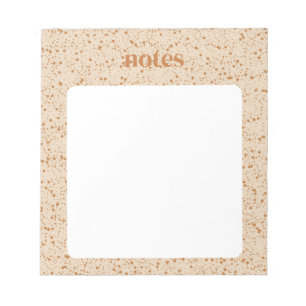 Chic Brown Polka Dots Stationery Notepad