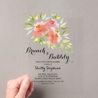 Chic Brunch and Bubbly Floral Bridal Shower
