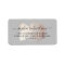 Chic Brush Stroke | Faux Rose Gold on Soft Grey
