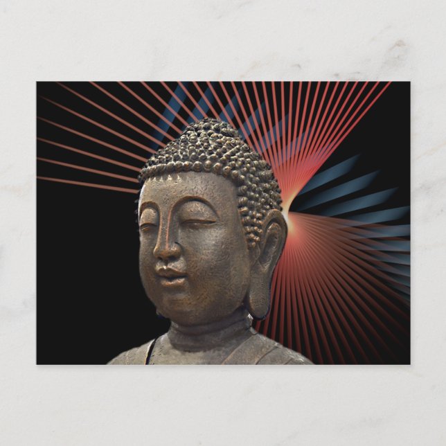 Chic Buddha Yoga Style Postcard (Front)