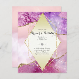 CHIC BUDGET BRUNCH and BUBBLY AGATE GLITTER Inv