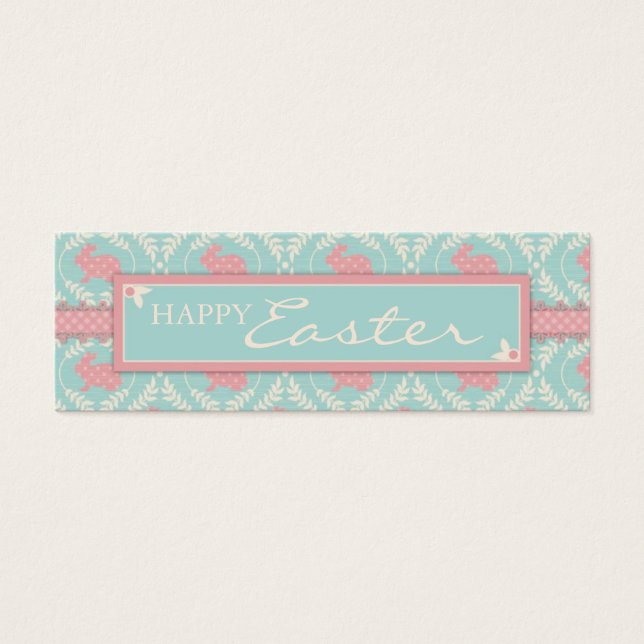 Chic Bunny Skinny Gift Tag (Front)