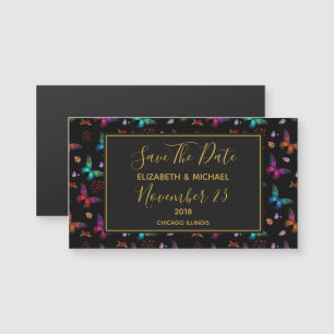 Chic Butterflies Wedding Save The Date