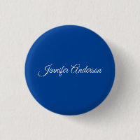 Chic Calligraphy Elegant Deep Blue Personalised