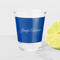 Chic Calligraphy Elegant Deep Blue Personalised