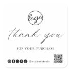 Chic Calligraphy Elegant Logo Thank You Business