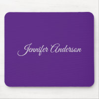 Chic Calligraphy Elegant Royal Purple Personalised