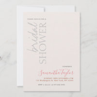 Chic Calligraphy Minimalist Bridal Shower Linen