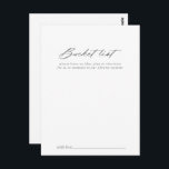 Chic Calligraphy Silver Wedding Bucket List Cards<br><div class="desc">These chic calligraphy silver wedding bucket list cards are the perfect activity for a rustic wedding reception or bridal shower. The simple and elegant design features classic and fancy script typography in silver. 

Change the wording to suit any life event. Bucket list sign is sold separately.</div>
