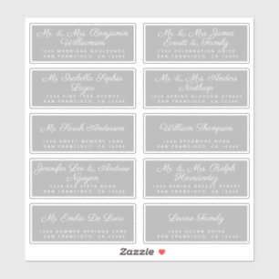 Chic Calligraphy Wedding Guest Address Labels