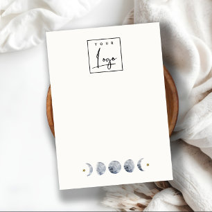 Chic Celestial Moon Blank Jewellery Display Logo Business Card