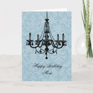 Chic Chandelier Birthday Card