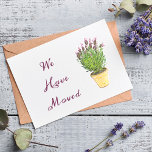 Chic Change of address  | Moving Announcement Postcard<br><div class="desc">Elegant Lavender | Moving Announcement . This is a template ready for you to add your details to .</div>