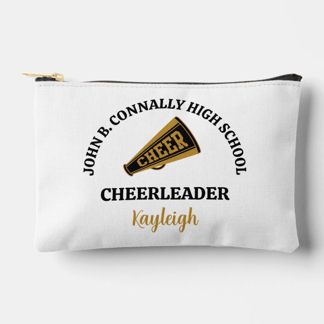 Chic Cheerleading Personalised Cheer Team Accessory Pouch (Front)