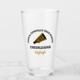 Chic Cheerleading Personalised Cheer Team Glass