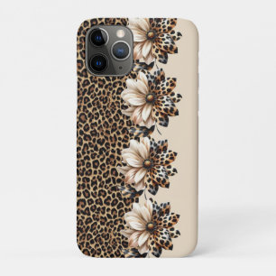 Chic Cheetah Animal Print & Flowers Case-Mate iPhone Case