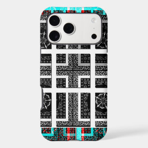 Chic Chequered Black, White & Red Graphics Design