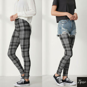chic chequered leggings