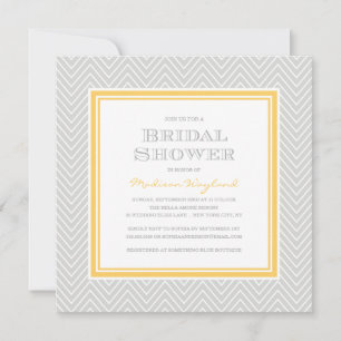 CHIC CHEVRON BRIDAL SHOWER INVITATION