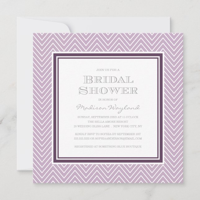 CHIC CHEVRON | BRIDAL SHOWER INVITATION (Front)