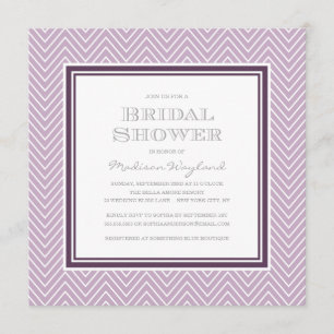CHIC CHEVRON BRIDAL SHOWER INVITATION