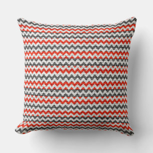Chic Chevron Burlap Rustic #26 Cushion