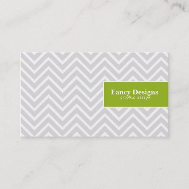 Chic Chevron Business Card (Front)