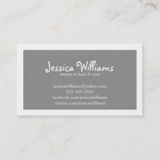 Chic Chevron Calling Card