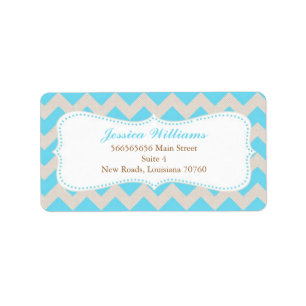 Chic Chevron Graduation Label
