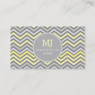 Chic Chevron Modern Professional Business Card