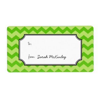 Chic chevron pattern green to from custom gift