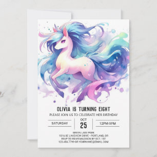 Chic Children Horse Birthday Invitation