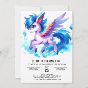Chic Children Horse Birthday Invitation