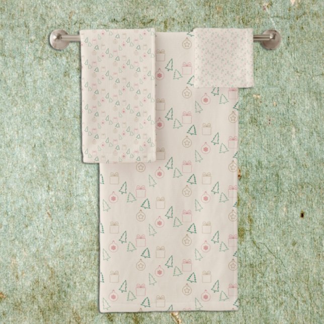 Chic Christmas Bath Towel Set (Creator Uploaded)