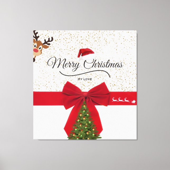 Chic Christmas Canvas Print (Front)
