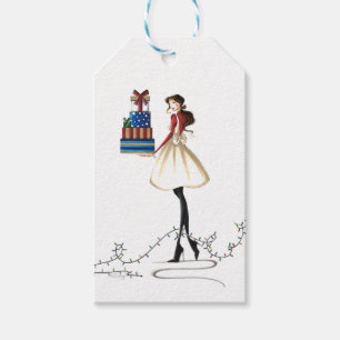 Chic Christmas Cheer Gift Tags
