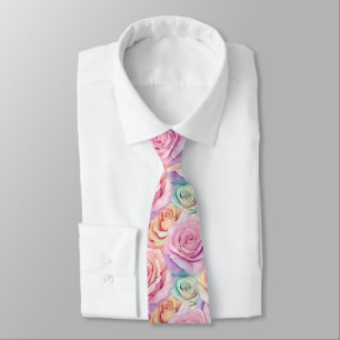 Chic Christmas Gift For Men Rose Tie