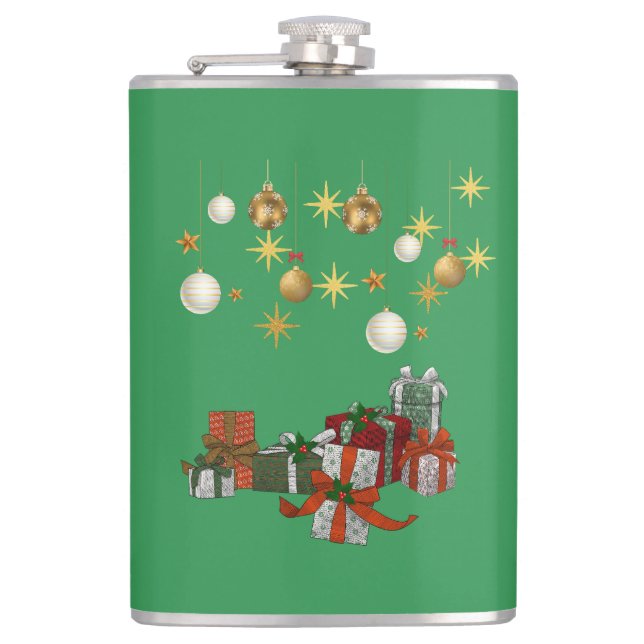 Chic Christmas  Hip Flask (Front)