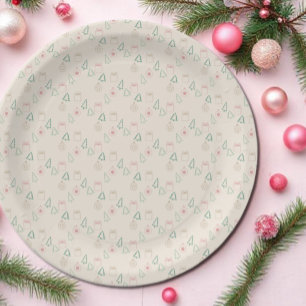 Chic Christmas Paper Plate